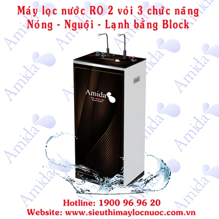 Máy lọc nước RO Amida 2 vòi 3 chức năng Nóng - Lạnh - Nguội AM - 10NLNBR2